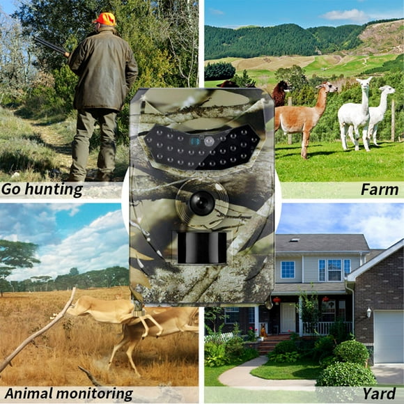 Pisexur P R-100 Hunting Camera 12MP Photo Trap Night Vision Tr-ail Camera 1080P Reconnoit on Clearance