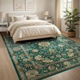 thumbnail image 3 of ODIKA 8'x10' Washable Area Rug Non-Shedding, Easy Care, Forest Vintage Bold Distressed Damask Decorative Sage Alfombra for King Size Bedroom Under Bed, Master Suite, 3 of 7
