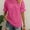 Rose Red, variant on MORTTIC Women's Elegant Ruffle Detail Blouse Short Sleeve Round Neck Top for Summer, Perfect for Office, Casual Outings, and Elegant Daily Wear