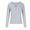 Gray, variant on Enjoytime Fall Winter Blouses for Women Casual V-Neck Long Sleeve Womens Tops Solid Color Pullover Loose Fit Basic Shirts Clothes