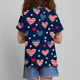 thumbnail image 2 of vdgthytj 4th of July Shirts for Kids Boy Girl Summer Crewneck Short Sleeve Graphic Tee Tops Independence Day Outfit, 2 of 6