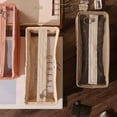thumbnail image 4 of Matoen Transparent Pencil Case Large Capacity Pencil Pouch Aesthetic Pen Bag Office Stationery Organizer Multifunctional Pencil Bag for Adults - Black, 4 of 5