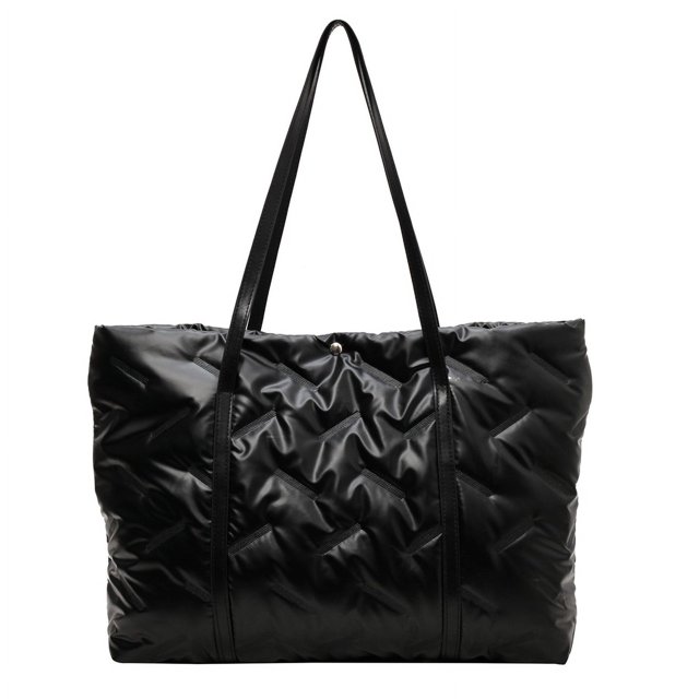 Bolsos Bolso Hombro Puffer Tote Bag para Mujeres Hombres Algodón Acolchado Gran Capacidad Viajes