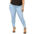 thumbnail image 2 of Sweet Look/Pasion/Studio Q/Womens Super Plus Size Ripped Destroy Denim Distressed Skinny Jeans Pants Size-14 to 34, 2 of 2