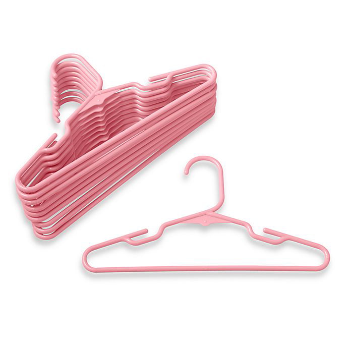 10er Pack Clothes Hangers Plastic Pink Width 40cm Kesper 