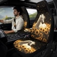thumbnail image 2 of Xixirimido Car Seat Covers for Front Seats 5Pcs Car Accessories with Seat Belt Covers & Center Console Cover Universal Fit for SUVs,Vans,Trucks,Sedans, Horse Sunflower Starry Night, 2 of 8
