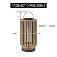 thumbnail image 4 of Outdoor Solar Lamp Outdoor Hollowed-Out Floor Lights Aluminum Braided Rope Lantern for Garden, Yellow, 4 of 7