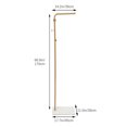 thumbnail image 5 of Gold Coat Rack Metal Freestanding Clothing Rack Satin Steel Modern Coat Hanger for Bedroom Entryway Living Room Closet, 5 of 15