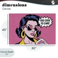 thumbnail image 4 of Stupell Industries Eclectic Too Cool To Care Iconic Canvas Art, 45 x 30, by Andreas Magnusson, 4 of 8