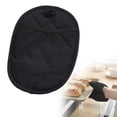 thumbnail image 2 of Pot Holders ,Silicone Hot Pads for Kitchen,Heat Resistant Oven Mitts Pads with Pockets Non Slip Grip, Large Potholders,Trivets for Cooking, Baking for Kitchen Baking Cooking Mitt(Black,9.84x7.48"), 2 of 9