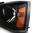 thumbnail image 5 of AKKON - For Dodge Dakota OE Replacement Black Bezel Headlights Driver/Passenger Head Lamps Pair New, 5 of 5