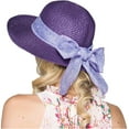 thumbnail image 5 of Women Floppy Sun Hats Fashionable Summer Wide Brim Cap BeachStraw Hat UV UPF50 Travel Packable, 5 of 6