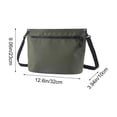 thumbnail image 3 of UNLLLL Waterproof Zipper Storage Crossbody Bag, Portable PVC Beach Toiletry Organizer, Travel Dry Shoulder Bag, for Swimming Diving Outdoor Adventure Use (Army Green), 3 of 7