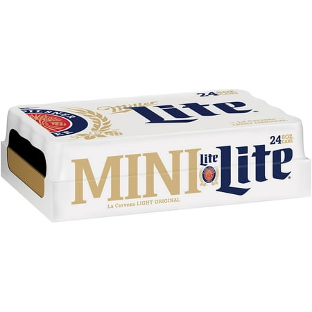 Miller Lite Beer, American Lager, 6 Pack, 8 fl. oz. Cans, 4.2% ABV