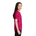thumbnail image 3 of Sport-Tek Youth CamoHex Tee-XS (Pink Raspberry), 3 of 6