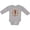 AC-Heather Grey, variant on Southwestern Native Pattern Lizard Boys or Girls Long Sleeve Baby Bodysuit