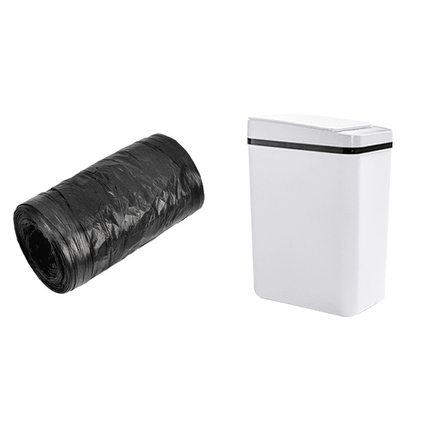 Bolsas de basura domésticas portátiles negras, bolsas de basura para residuos domésticos, rollos grandes Likrtyny Para estrenar