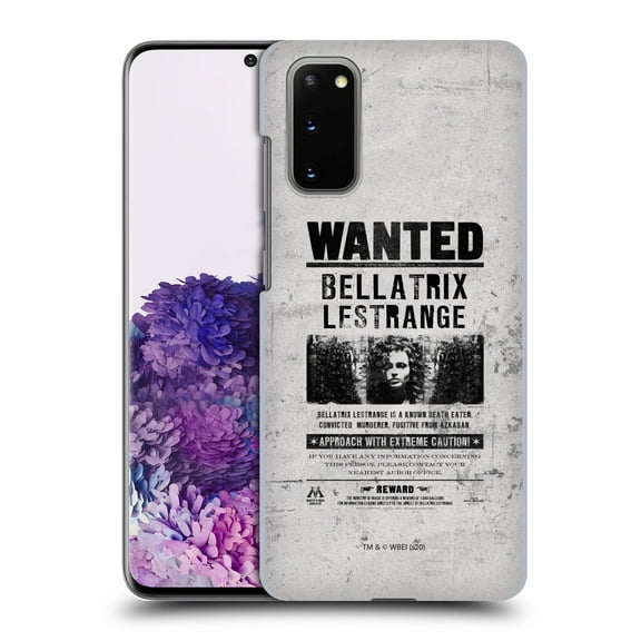 Head Case Designs Officially Licensed Harry Potter Deathly Hallows XV Wanted Bellatrix Lestrange Hard Back Case Compatible with Samsung Galaxy S20 / S20 5G