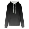 thumbnail image 3 of Womens Hoodies Plus Size Fashion Gradient Printed Hooded Sweatshirts Fall Winter Long Sleeved Pullover Tops Casual Loose Hoody Jacket Outwears with Pocket, 3 of 4