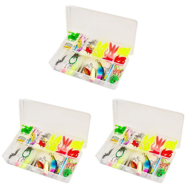 Kit Señuelos Pesca 92 Uds. Anzuelos Popper Señuelo Suave para Salada Y Dulce