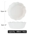 thumbnail image 3 of Qeeadeea Small Baking Dish, Set Of 2, Colorful Ceramic Casserole Dish Round, Small Ceramic Pie Plate Oven Safe-white-15x15x5cm, 400ml, 3 of 7