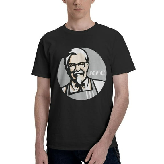 Kfc Logo Men'S Basic Short Sleeve T-Shirt Vogue Black Small