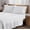 White/Chalk, variant on Brooklyn Loom Merrowed Edge Cotton Percale 100% Cotton Deep Pocket 4 Piece Queen Sheet Set in White and Grey, All Season, Adult Size, OEKO-TEX Certified