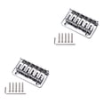 thumbnail image 1 of Yuarrent Guitar Bridge Modified Component Professional Music Instrument Tailpiece Saddle Replace Hardtail Fitting Fixed Accessories Metal 2piezas, 1 of 6