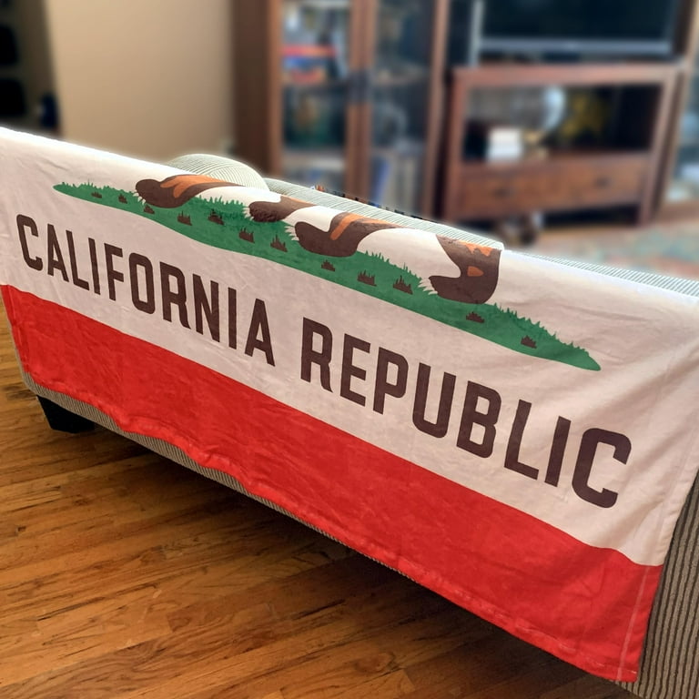 Christmas California Republic Red Blanket Christmas California Republic Red Blanket