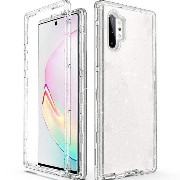 ULAK Samsung Galaxy Note 10 Plus Case, Heavy Duty Shockproof Protective Phone Case for Samsung Galaxy Note 10+ 5G, Crystal Glitter