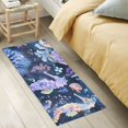 thumbnail image 6 of Bath Mat Soft Plush Non-Slip Absorbent Bathroom Rugs 39"x20" Seahorse Jellyfish Coral, 6 of 8