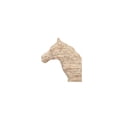 thumbnail image 5 of 12" x 19" Beige Polystone Horse Sculpture, by DecMode, 5 of 10