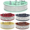 thumbnail image 5 of Rhinestone Dog Collar - Made From Soft Velvet Coloured Material -, 5 of 5
