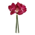 thumbnail image 1 of Orquídea Cymbidium Artificial, simulación de orquídea realista hidratante, orquídea Cymbidium falsa preservada para siempre para el día de la madre Púrpura, 1 of 8