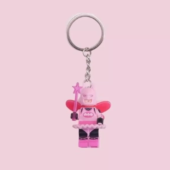 1/2PCS Exclusive Pink Fairy Bat Keychain Valentine's Day Couple Cute Gifts