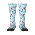 thumbnail image 2 of Lsque Sailboats Anchors Printed Crew Socks Men's Women's LightWeight Thin Casual Calf Socks ,Knee High Socks,Cotton Socks, 2 of 8