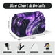 thumbnail image 5 of Disketp Purple Pattern White Tiger Estuche de Lápices de Doble Capa con Tapa Abatible y Cremallera, Organizador Escolar para Adolescentes y Adultos, 5 of 7