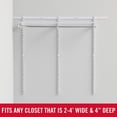 thumbnail image 3 of Rubbermaid Configurations Custom Closet Kit 2-4 Ft. Adjustable Metal Wire Shelving White Finish Expandable Organization System Hardware Included for Home Closet/Pantry/Laundry/Mudroom, 3 of 8