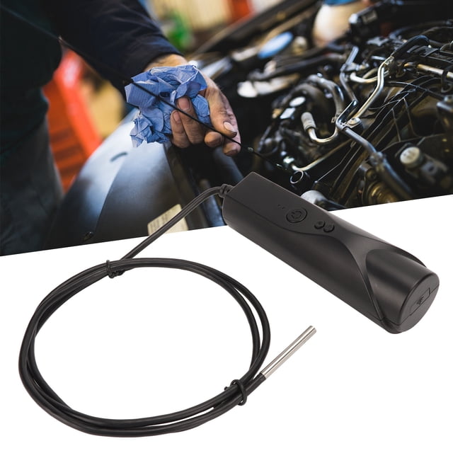 Endoscope 1920x1080P IP67 Waterproof WiFi Borescope Inspection Camera for and iOS, Automotive Engine Inspection, Semi Rigid Cable, 6 LEDs, Connection
