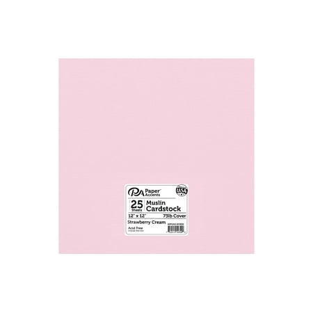 UPC: 0740512106592 | Cdstk Textured 12×12 73lb 25pc Pk Strawberry Cream