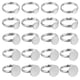 thumbnail image 1 of 20 Piezas Base de Anillo de Metal en Blanco, Ajustable de 6/8/10/12/14mm para Hacer Joyería DIY, Plata, 1 of 7