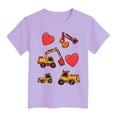 thumbnail image 4 of Toddler Girl Shirt Baby Girls Short Sleeve 0-24 Months 2t 3t 4t 5t 6t 7t T-Shirts Soft Cotton Tee Toddler Girl Clothes Gibobby,11-12 Years,Purple, 4 of 4
