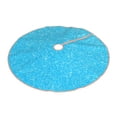 thumbnail image 2 of Bingfone Christmas Tree Skirt Mat Christmas Decoration Interior 48" -Sky Blue Glitter, 2 of 6