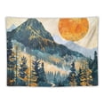 thumbnail image 5 of Nawypu Mountain Tapestry Wall Hanging Forest Trees Art Tapestry Sunset Tapestry Road in Nature Landscape Home Decor for Room, 5 of 6