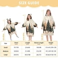 thumbnail image 4 of FORMRS Wearable Blanket Hoodie with Sleeves for Kids Cozy Flannel Sweatshirt, Beige Christmas Trees, 4 of 7