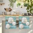 thumbnail image 4 of Coastal Sand Dollar Kitchen Towels Set of 1, Summer Beach Coral Teal Blue Wood Absorbent Dish Towels for Kitchen, Microfiber Hand Towel, Quick Drying Tea Towel for Cleaning Decorative Dishcloths, 4 of 7