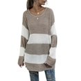 thumbnail image 2 of Gibobby Sueter Dama Suéteres acogedores e informales para mujer con de colores para otoño e invierno (Caqui, L), 2 of 5