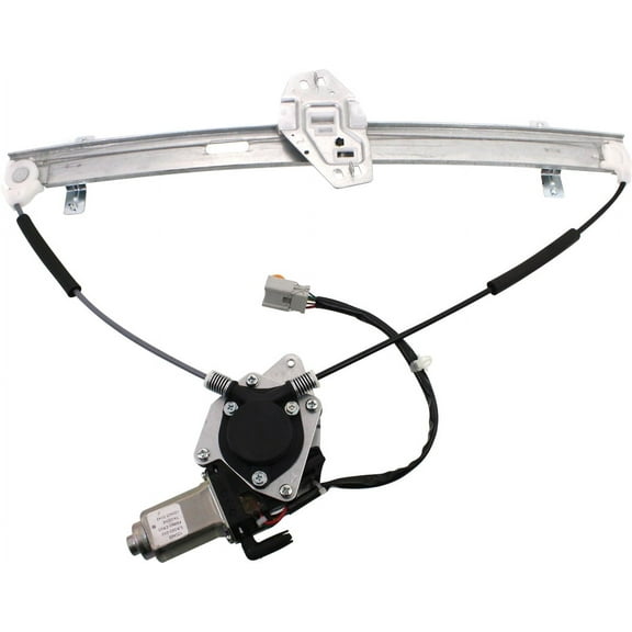 Window Regulator Compatible For 2003-2008 Honda Pilot Front, Left Driver Power With Motor