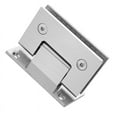 thumbnail image 2 of Symkmb Shower Glass Door Hinges 90 Degree Bathroom Gate Clamp Shower Room Accessories for 8-12 mm Glass Door stainless steel Silver, 2 of 6