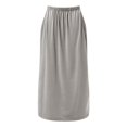thumbnail image 6 of ZHOGXU Women's Dress Sleeveless Halter Neck Solid Color Fashion Comfortable Loose Mini Dresses For Casual Daily Wear,Grey,Xxl, 6 of 6